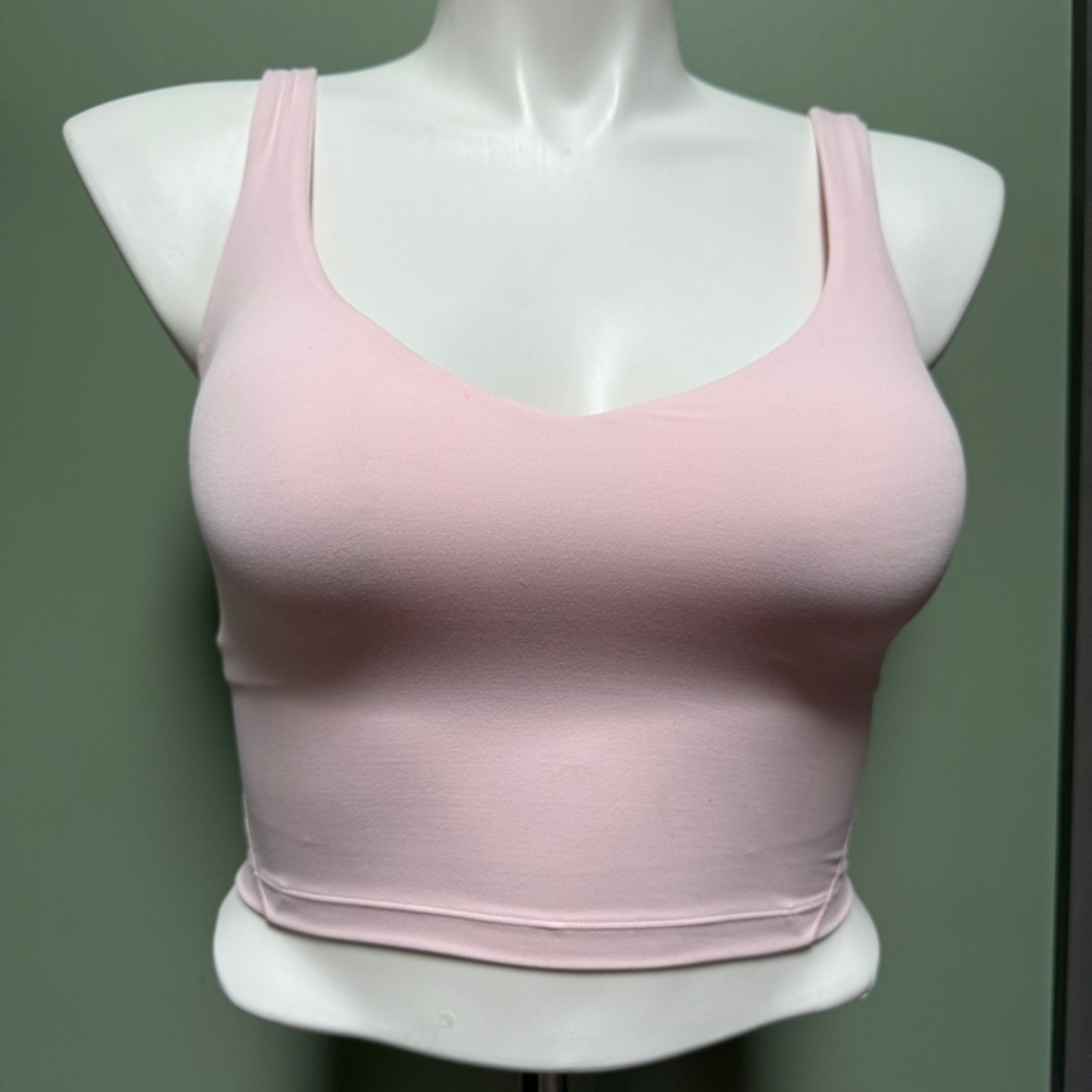 lululemon Athletica Pink Organza Tank Top